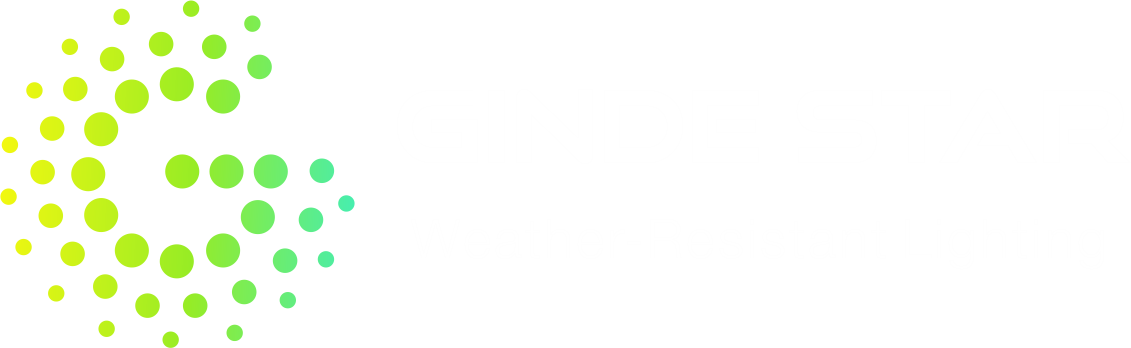 ginde star weather resistant lighting white logo